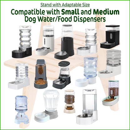 Dog Water Bowl Dispenser Stand for Medium Breeds Elevated Raised Bowl