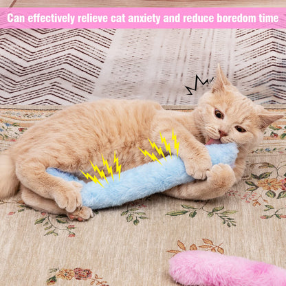 MEWTOGO 6Pcs Cat Kicker Toys with Sound Paper- Kitty Kick Sticks Toys