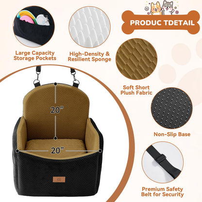 Dog Car Seat for Medium/Small Dogs, Dog Booster Car Seat, Pet Seat