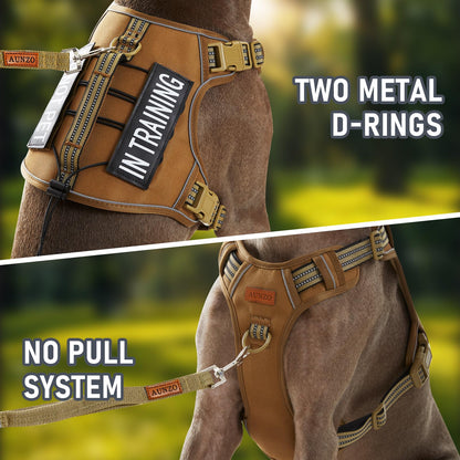 Non Pulling Tactical Dog Harness for Medium Dogs, Adjustable Harness