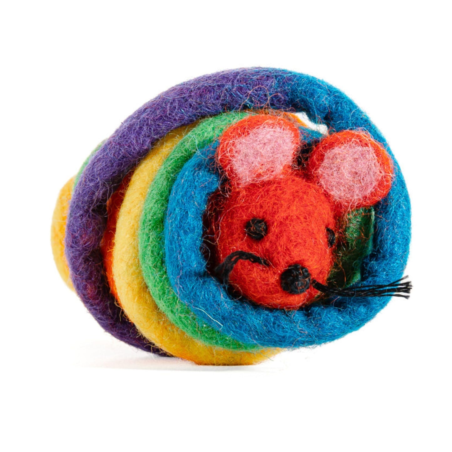 Catch a Mouse Wool Cat Toy with a 6-Ft Tail for Indoor Cats Catnip
