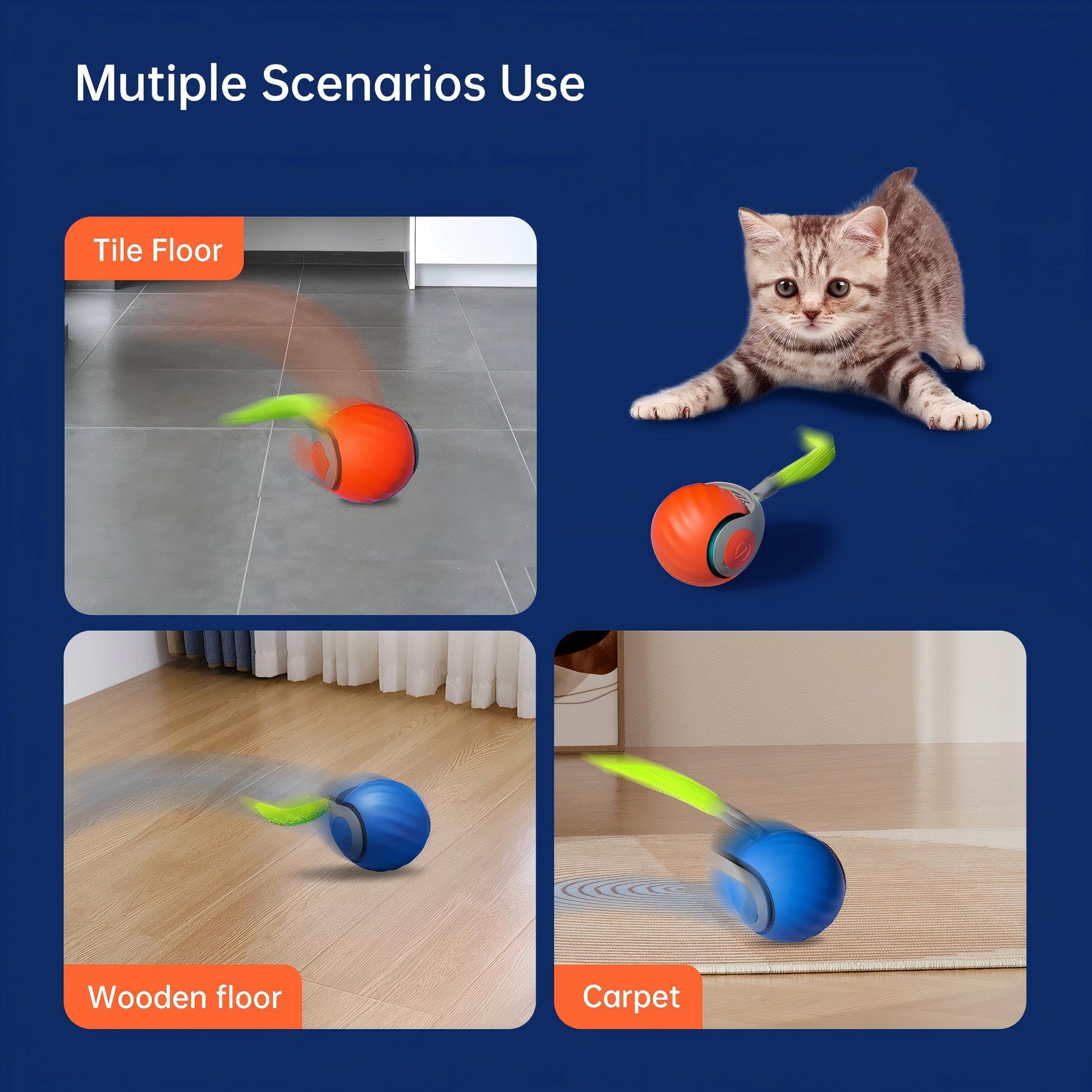 2026 Newly upgraded Version 3.0 Cat Toys，Interactive Cat Toys