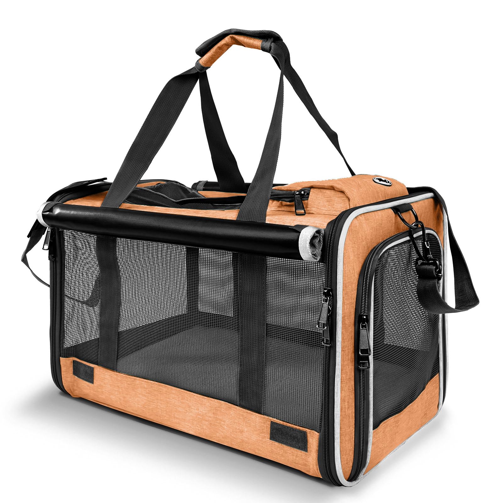 GAPZER Dog Carry Bag for Puppy Pet Soft-Shell Portable Kennel Crate