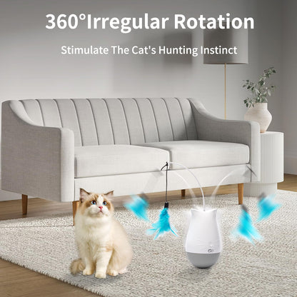 DOEL Cat Toys Interactive for Indoor, Rechargeable Automatic Wand