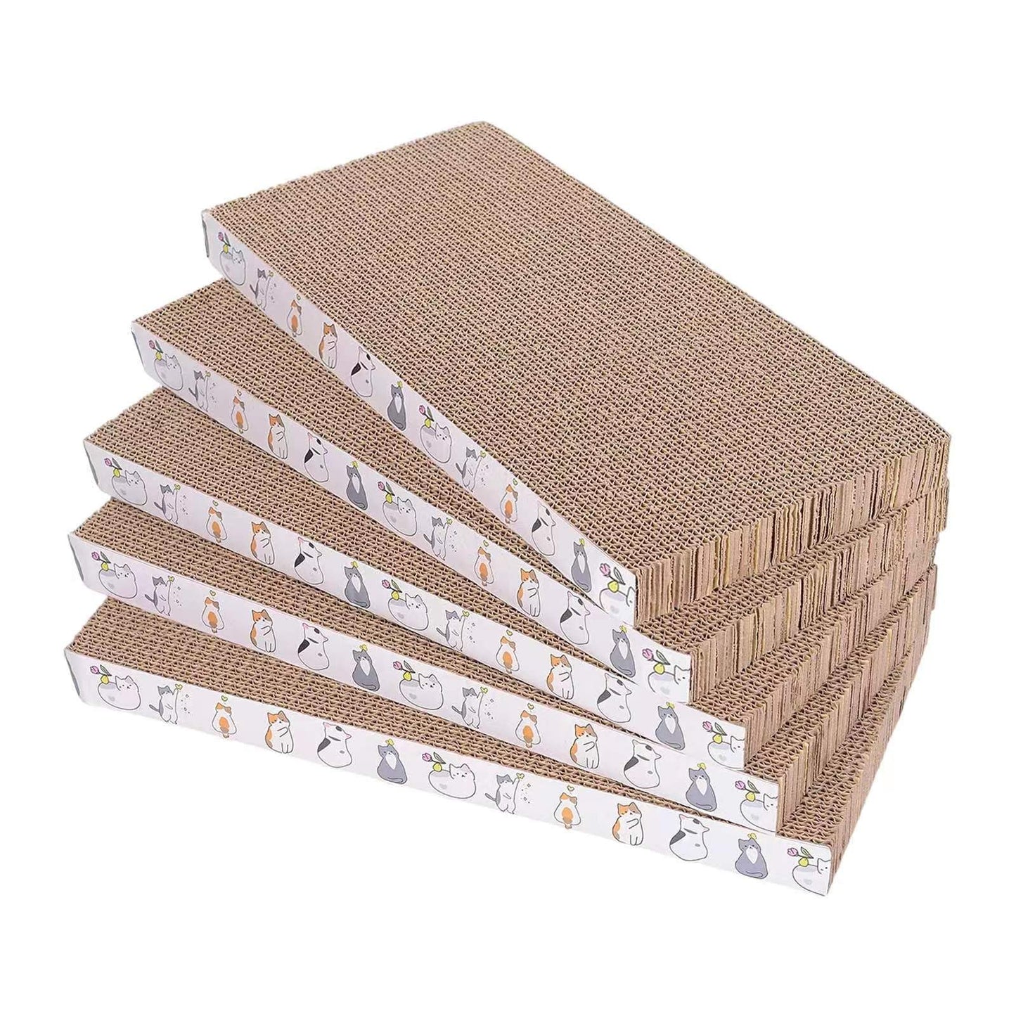 5 Packs cat Scratcher Toys Reversible Scratching Post Board for Pad