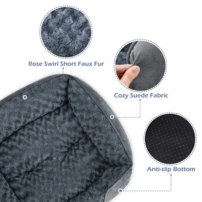 INVENHO Dog Bed Medium Size Dog, Orthopedic Warming Soft Calming Bed