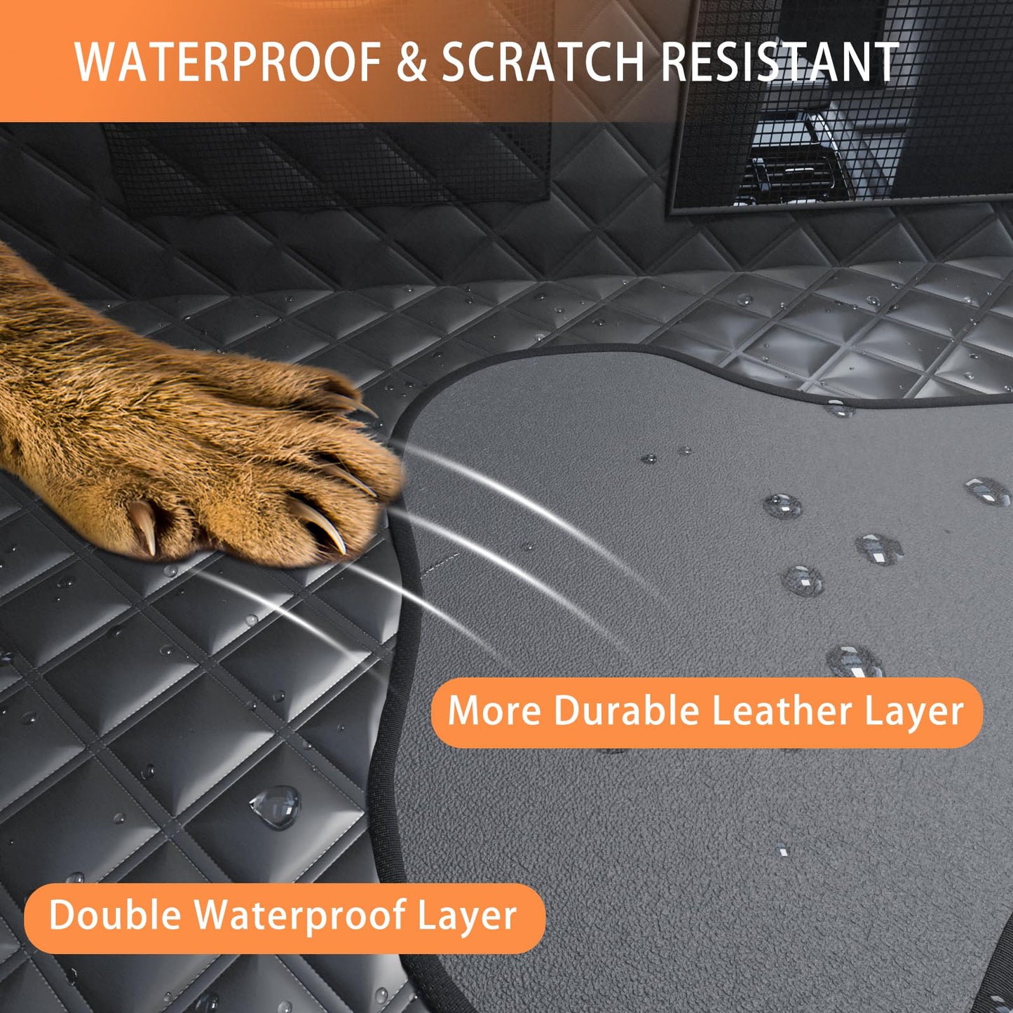 Sixheels Dog Back Seat Cover Hard Bottom Truck Back Seats Seat