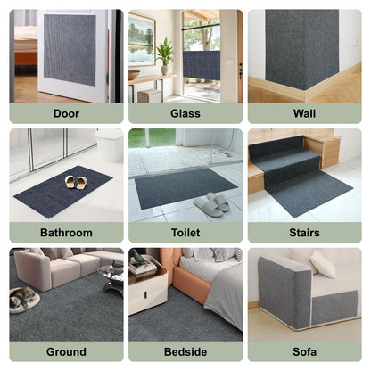 Cat Scratching Carpet Mat, Self-Adhesive Trimmable Cat Climbing Post