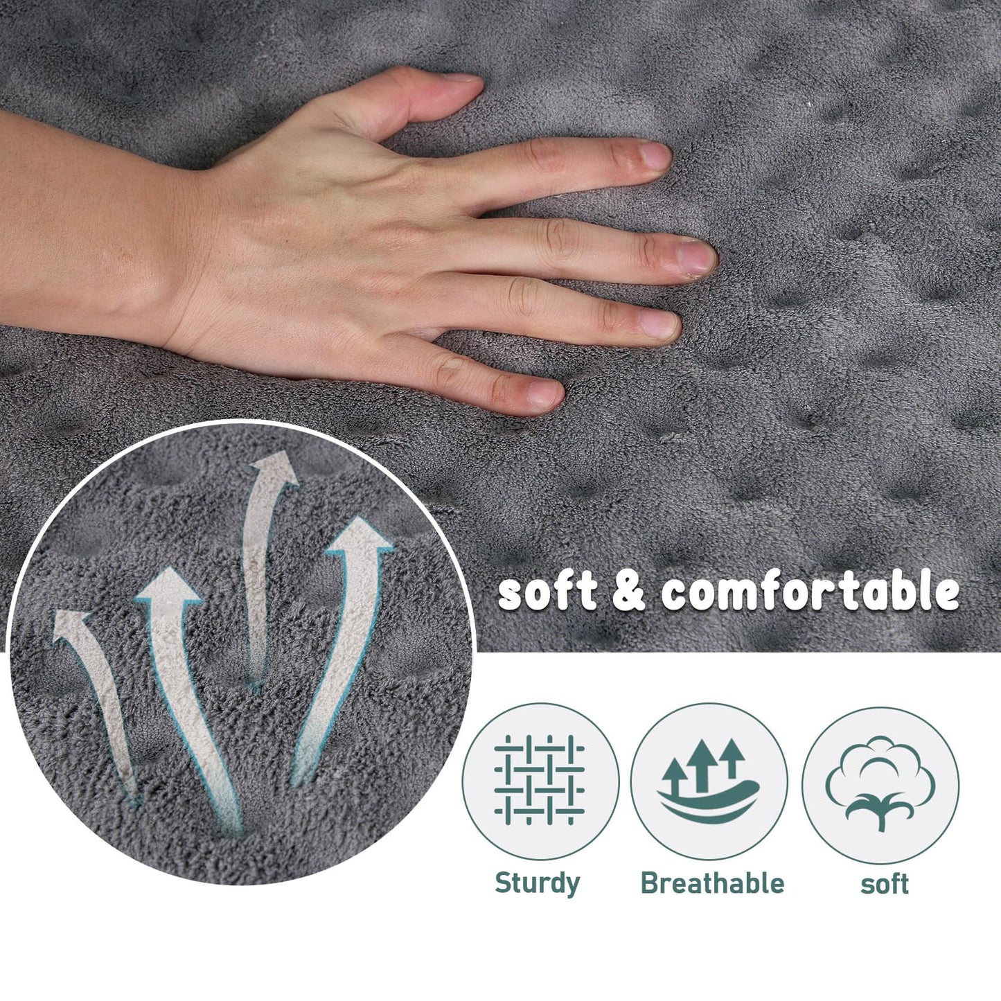 Dog Crate Pad Memory Foam Dog Bed Mat Small Medium Washable Puppy Bed