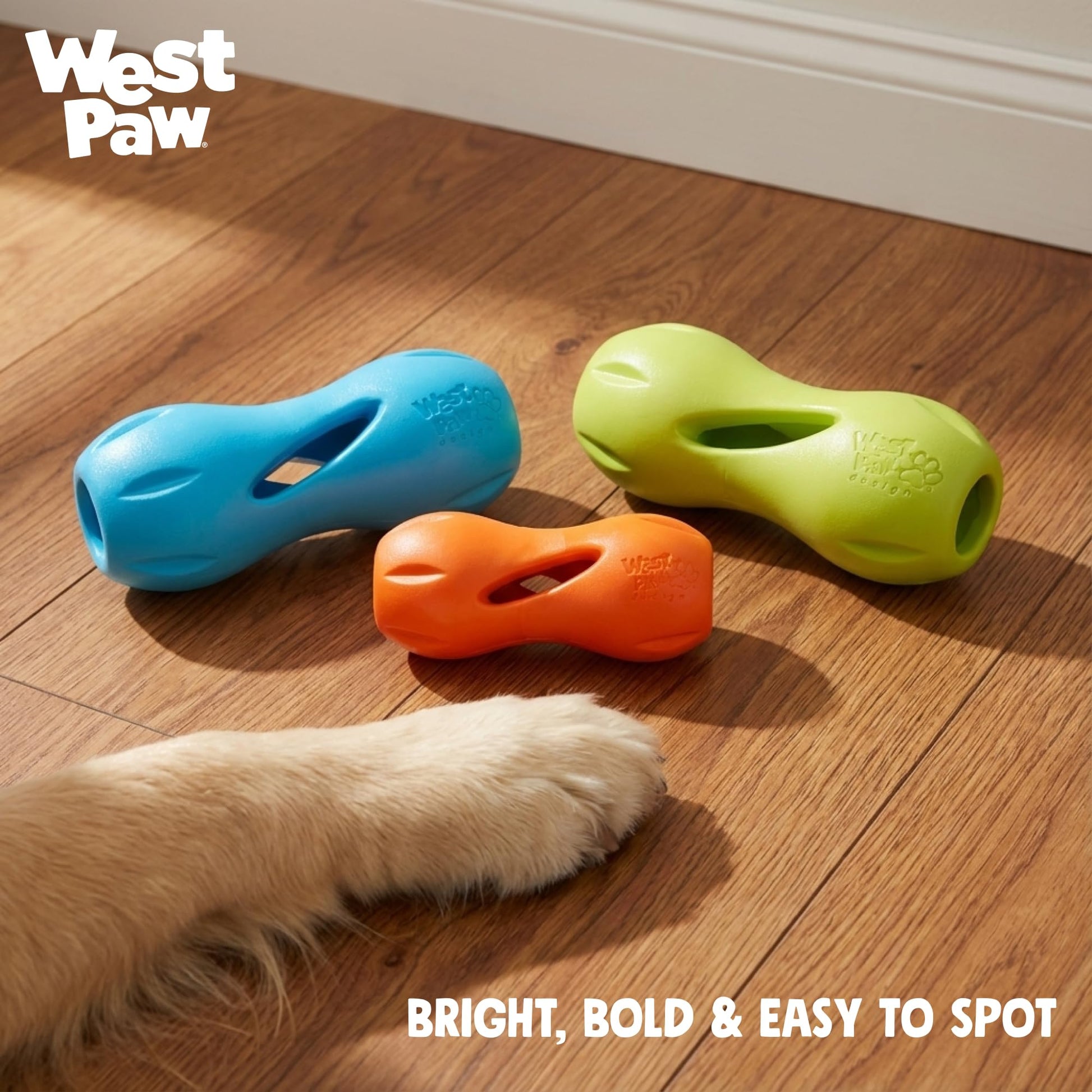West Paw Zogoflex Qwizl Interactive Treat Dispensing Dog Puzzle Toy