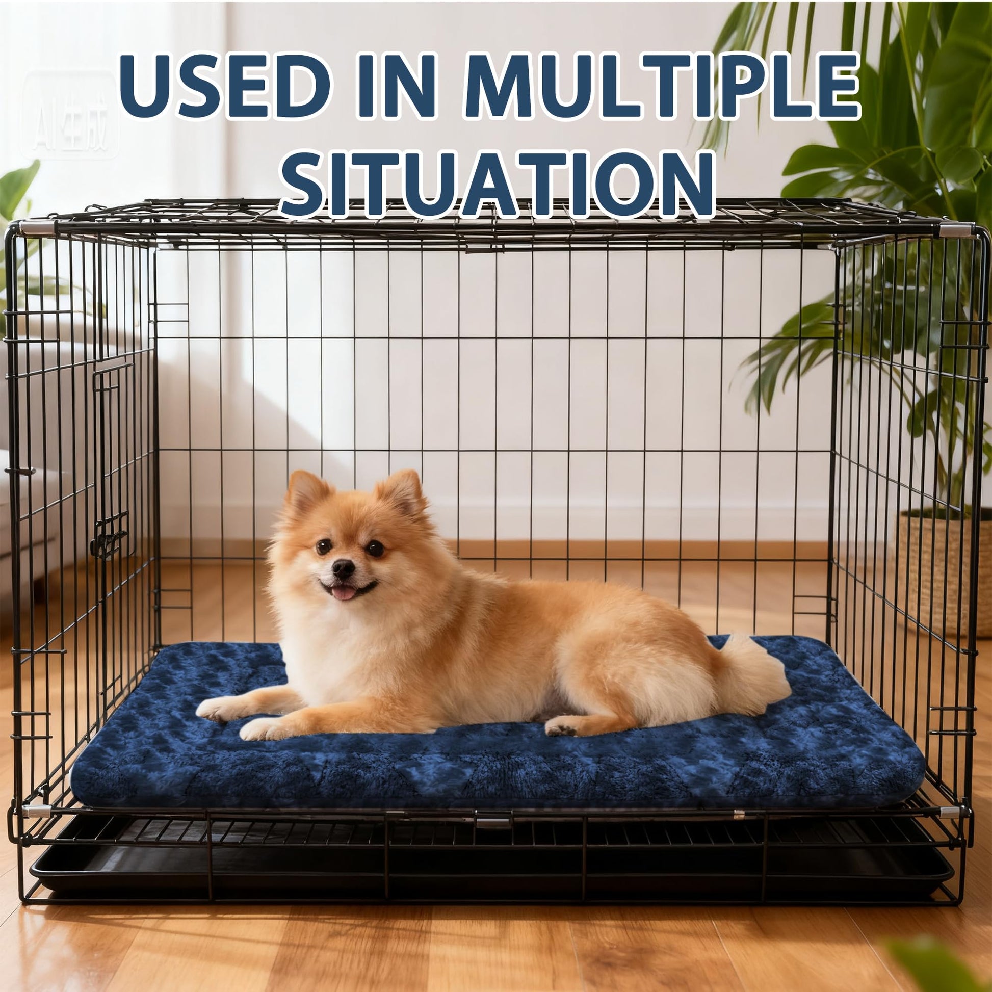 Dog Beds Crate Pad, Dog Bed Mat for Medium Dogs Sleeping, Crate