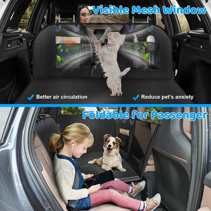 URPOWER 2026 Upgraded Back Seat Extender for Dogs Large Hard Seat