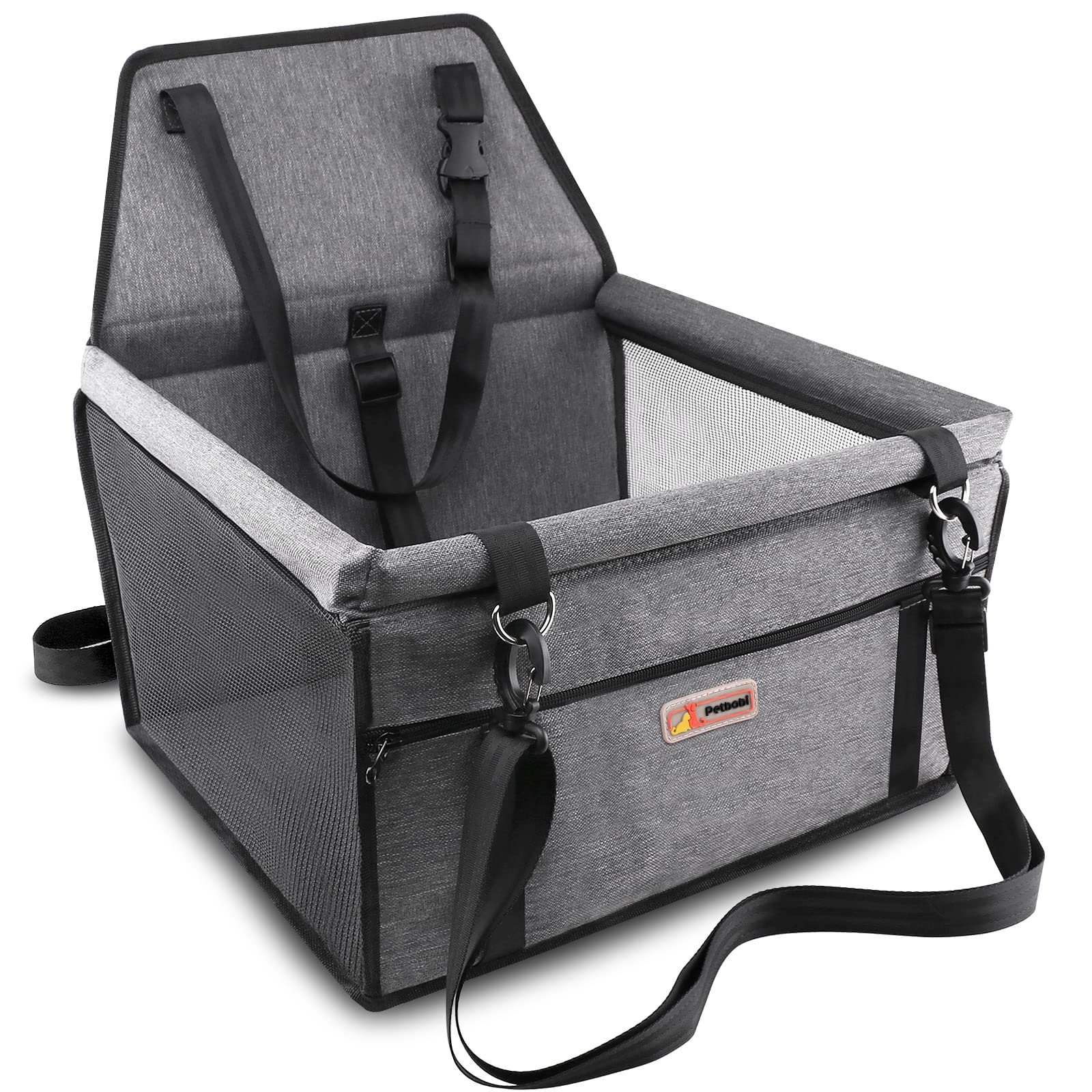 Petbobi Pet Reinforce Car Booster Seat for Dog Portable and Seat