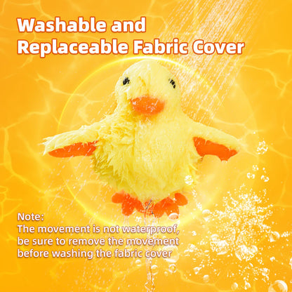 SmartTail Cat Toys Rechargeable Flapping Duck, Lifelike Quacking Toys
