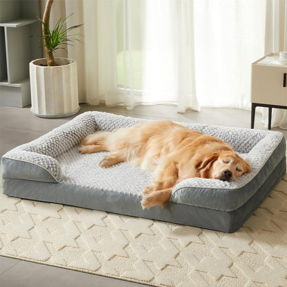 LEXTRO Orthopedic Dog Beds for Large Dogs,Waterproof Dog Bed, Egg Bed