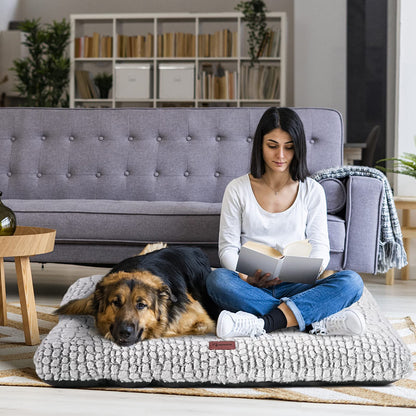 ULIGOTA Plush Dog Bed Soft Crate Pad for Cat Fully Machine Crate