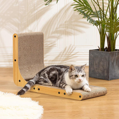 Poils bebe L Shape Cat Scratcher, Cat Scratchers for Indoor Scratchers