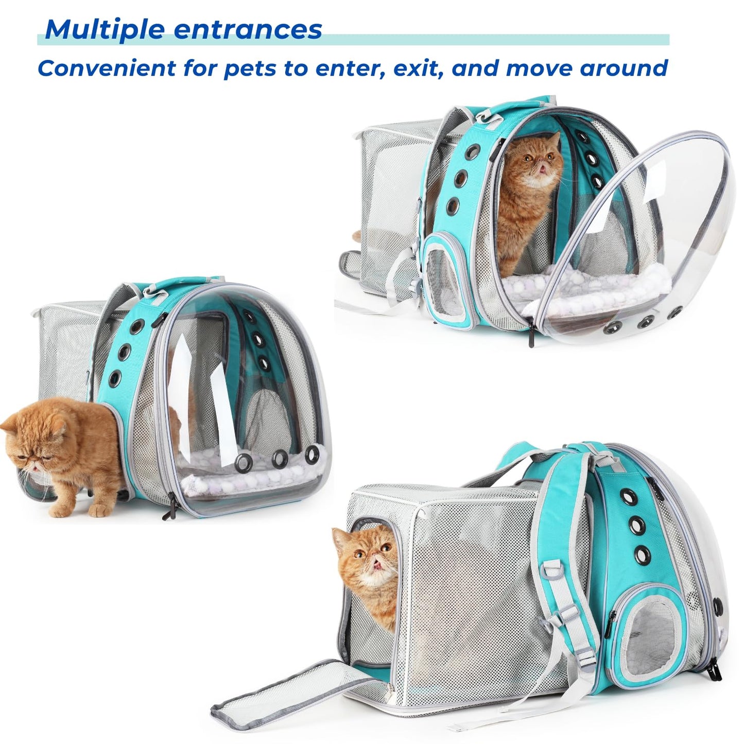 Lollimeow Expandable Cat Backpack Carrier