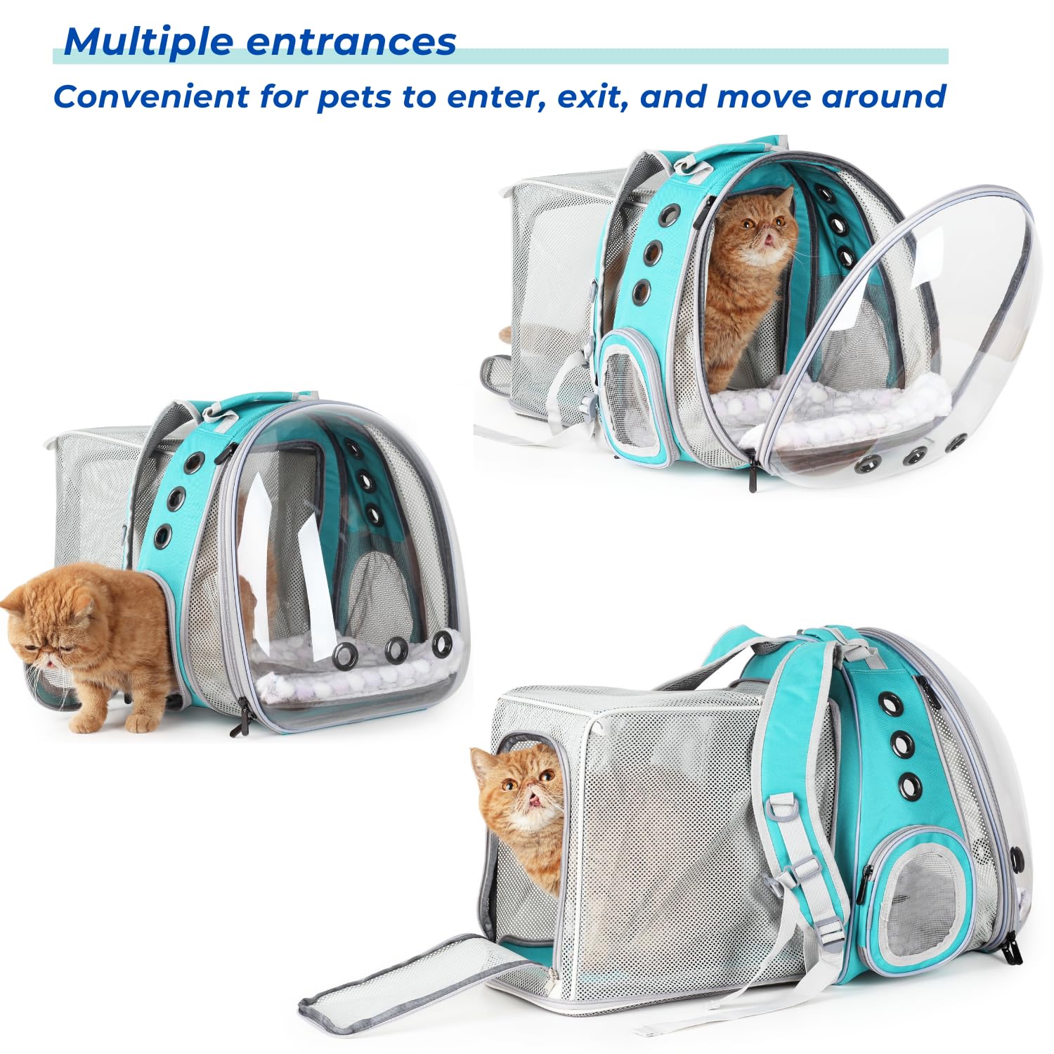 Lollimeow Expandable Cat Backpack Carrier