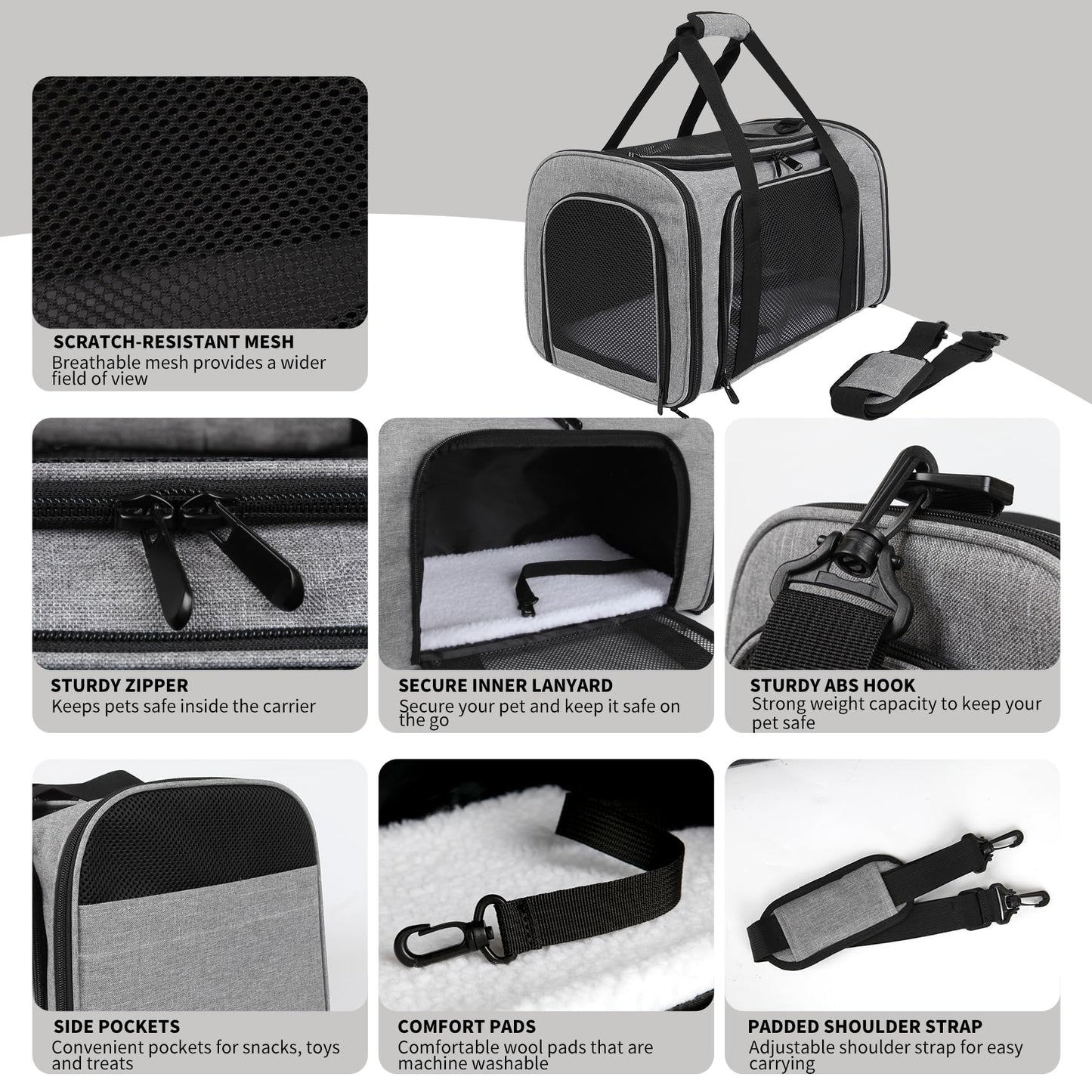 Yipincover Carriers Soft-Sided Pet Carrier Case Carriers