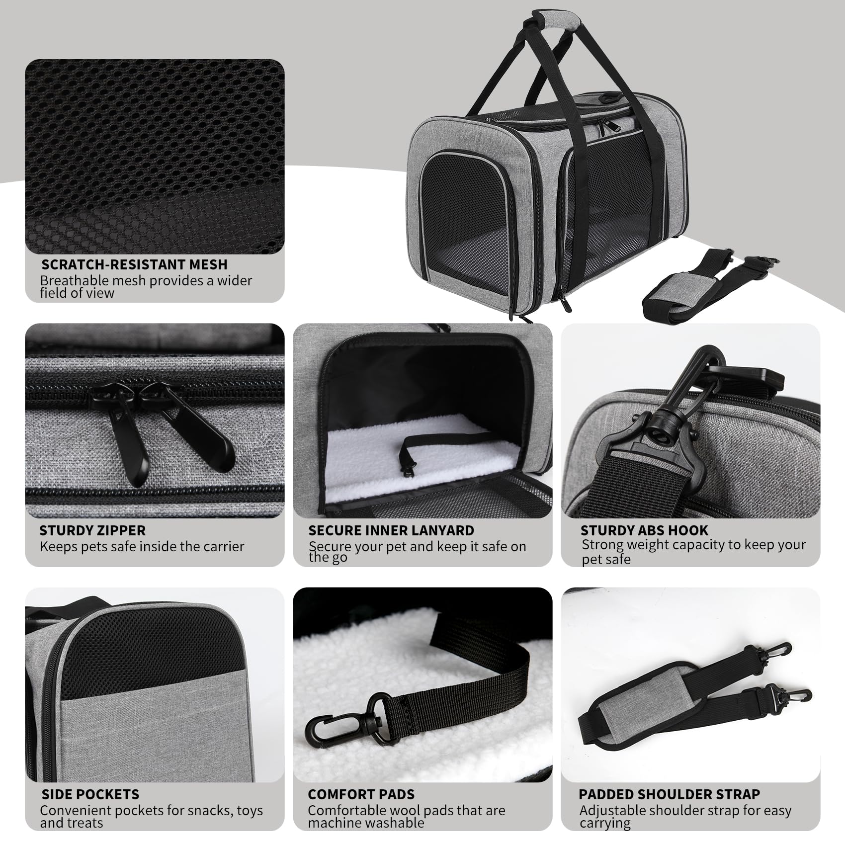 Yipincover Carriers Soft-Sided Pet Carrier Case Carriers