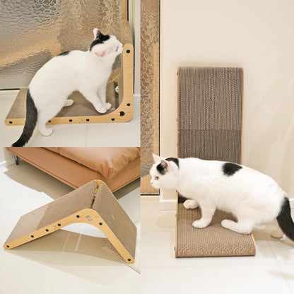 PETKARAY Cat Scratcher, Cat Scratching Board, L Shape Cat Scratch Pad