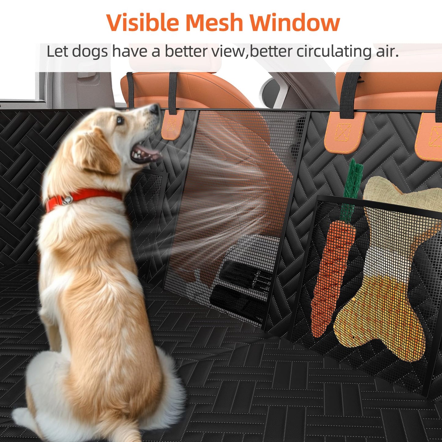 Back Seat Extender for Trucks,Hard Bottom Car Seat Cover
