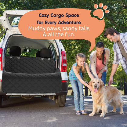 Petloox XL Dog Car Seat Cover for Back Seat, Waterproof Hammock