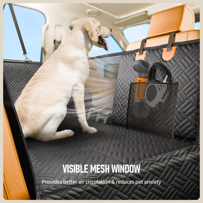 PROZAR Dog Car Seat Cover for Back Seat, Hard Bottom Back Seat