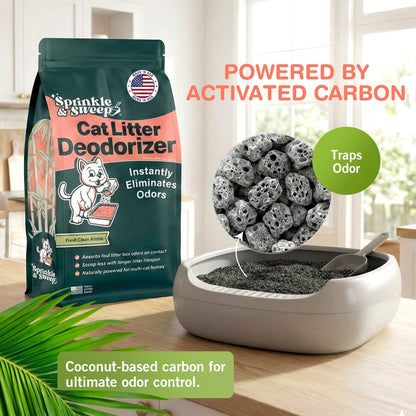 Sprinkle Sweep: Litter Box Deodorizer 4 Pack, Bags Cat Kitten Home Box