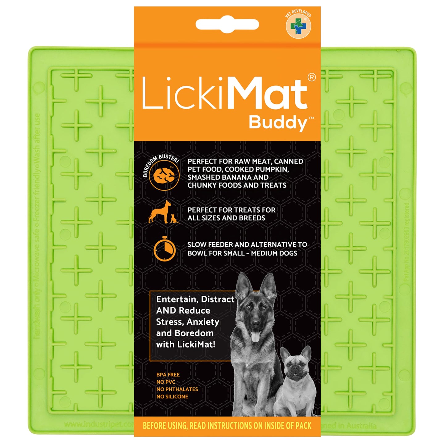 LickiMat X8" Pack of 2 Slow Feeder for Dogs Boredom Anxiety Bowl