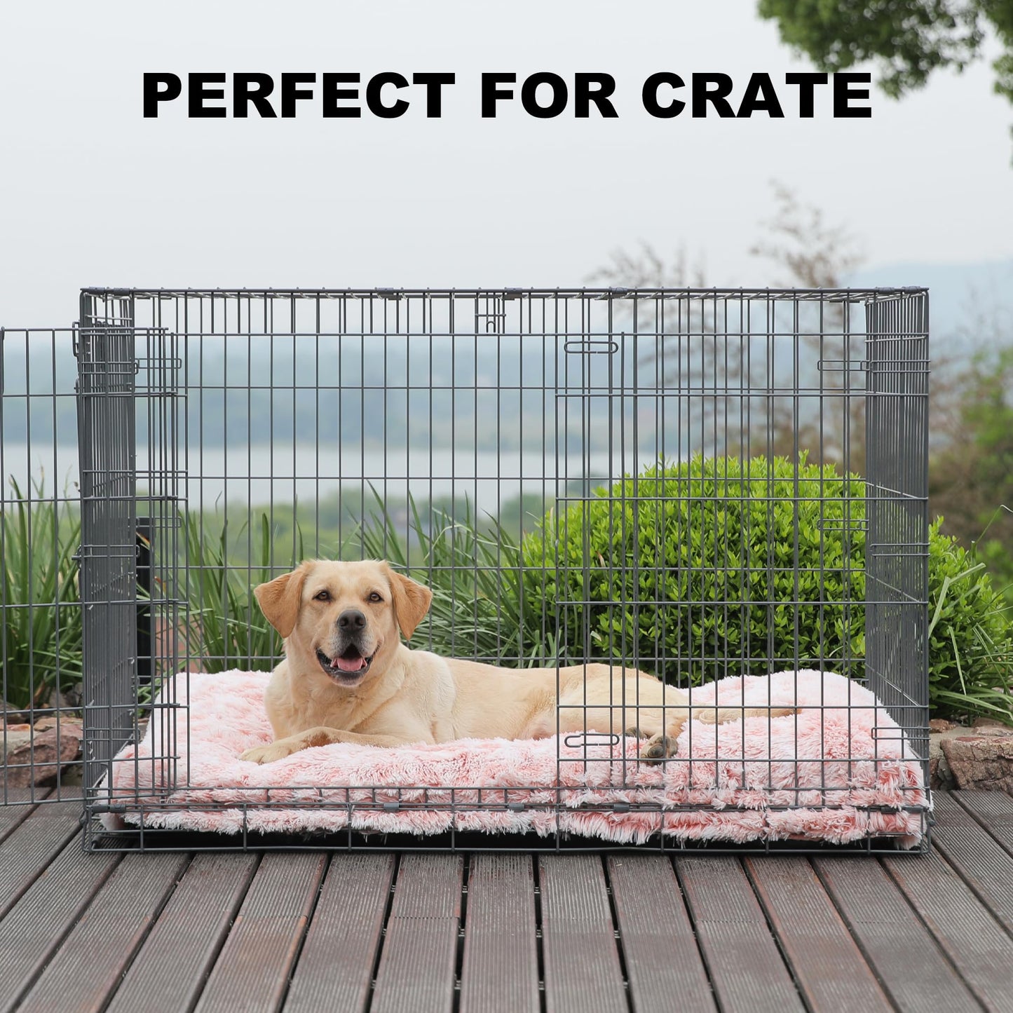 Bedfolks Waterproof Dog Crate Bed with Removable Washable Cover, Bed