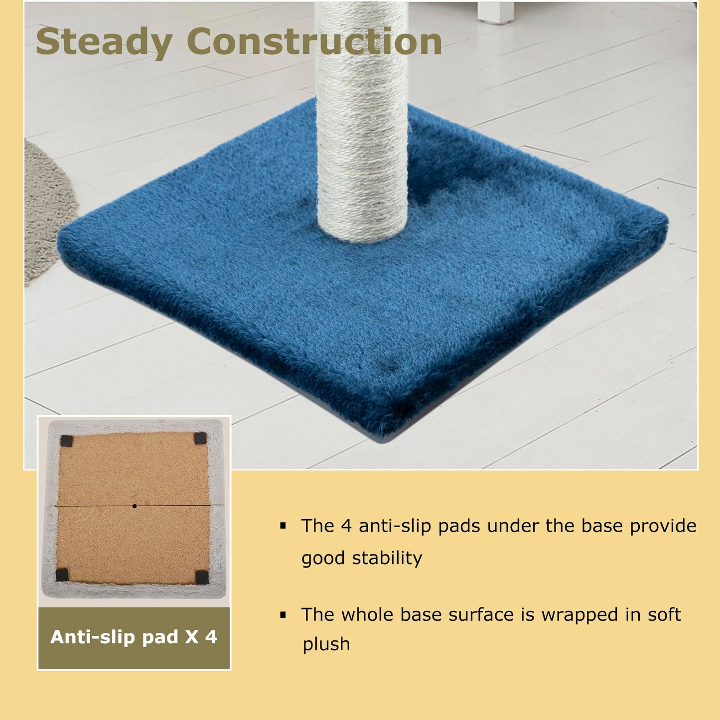 Dimaka 29" Tall Cat Scratching Post, Claw Scratcher with Scratcher