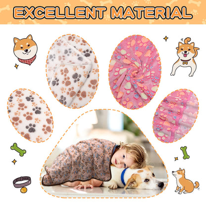 Rezutan Dog Blankets for Large Dogs, Upgraded 3 Pack Dogs Cat Crate