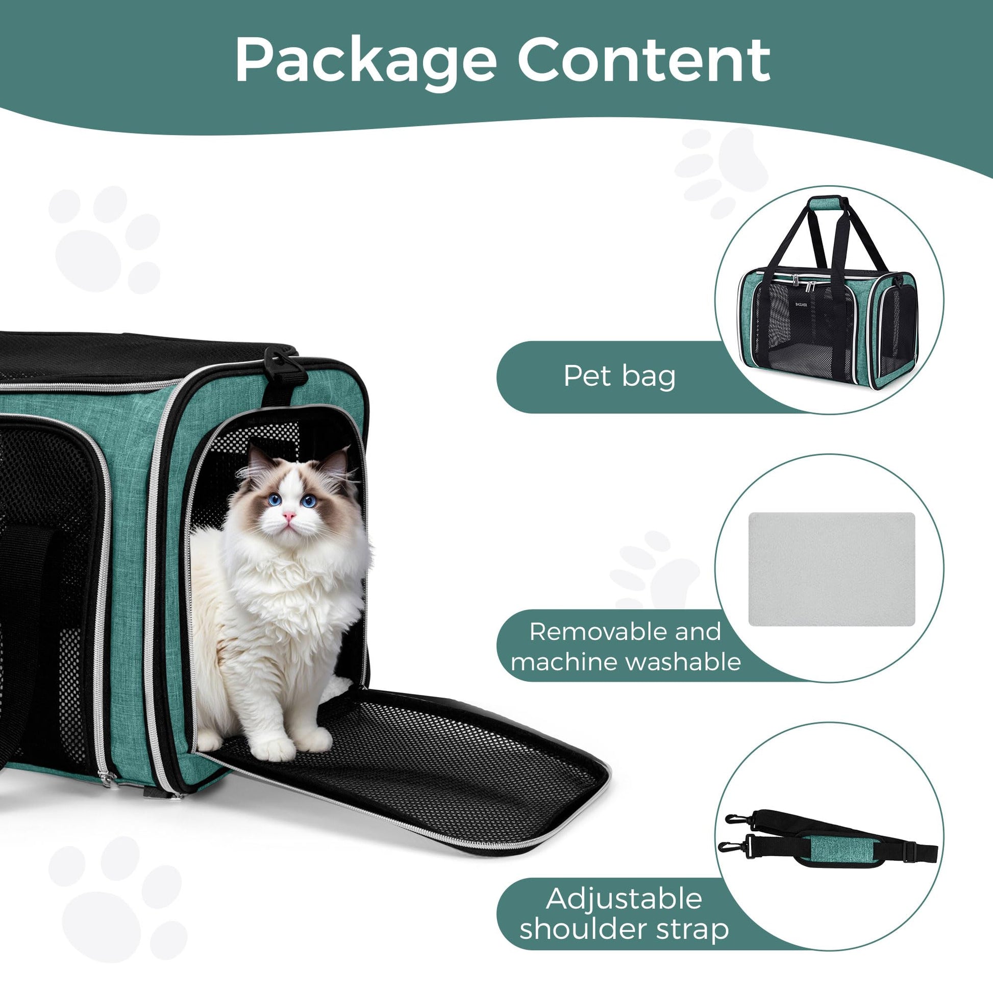BAGLHER Pet Travel Carrier, Cat Carriers Dog Carrier