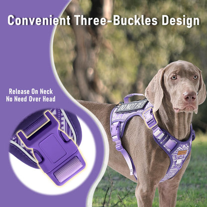 Tactical Dog Harness X-Large No Pull Easy Walker, Escape Proof Harness