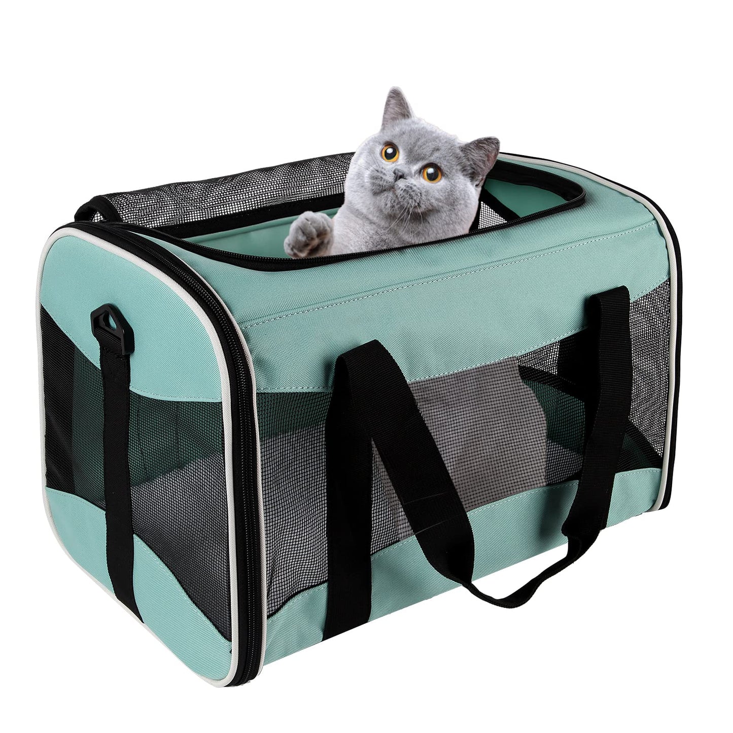 Cat Carrying Case Pet Dog Carrier Soft-Sided Cat Bag Airline Bag