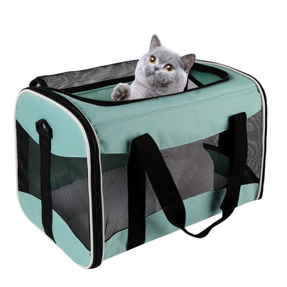 Cat Carrying Case Pet Dog Carrier Soft-Sided Cat Bag Airline Bag