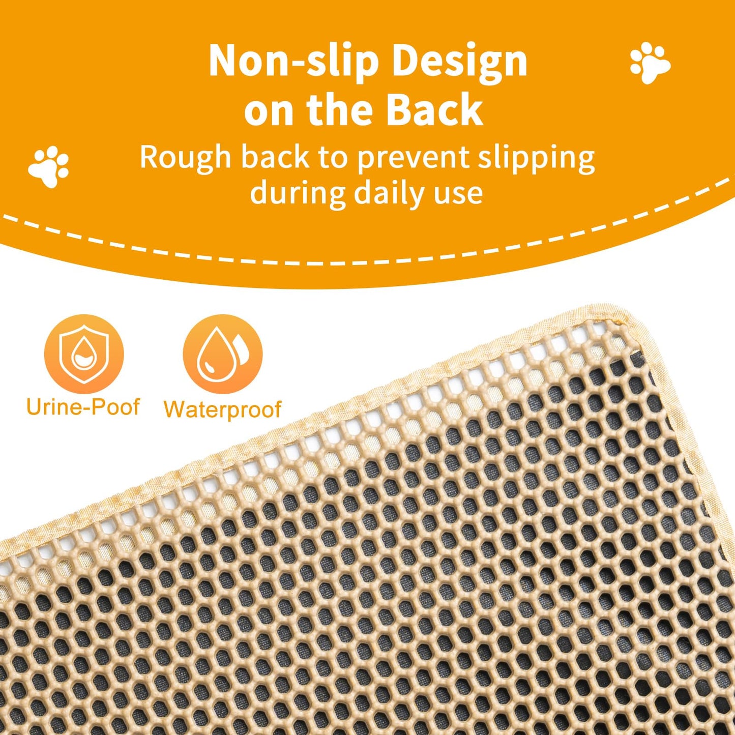 Cat Litter Mats Litter Trapping Mat,Cat Litter Box Mat for Floor Mat
