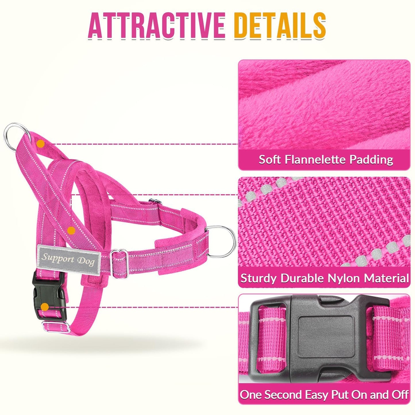 SlowTon No Pull Dog Harness Heavy Duty Dog Harness and Leash Set