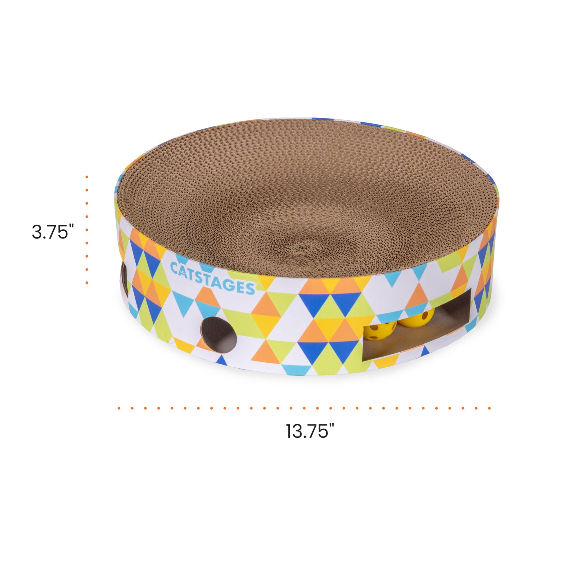 Catstages Bowl Track Scratcher Cat Ball-Track Toy, Scratcher