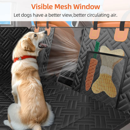 LEHNI Back Seat Extender for Dogs,Hard Bottom Car Seat Cover