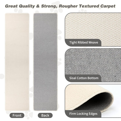 FHTONGE 71x15.8 Thickened Cat Wall Climbing Carpet with 16 Furniture