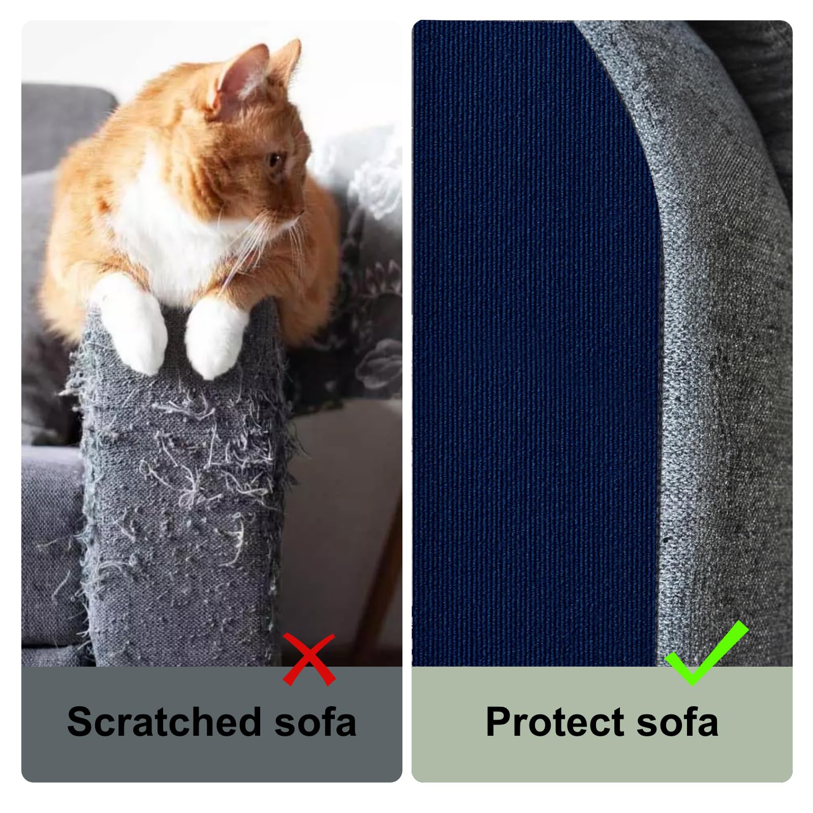 Cat Scratch Couch Furniture Protector, Adhesive Cat Scratch Pad