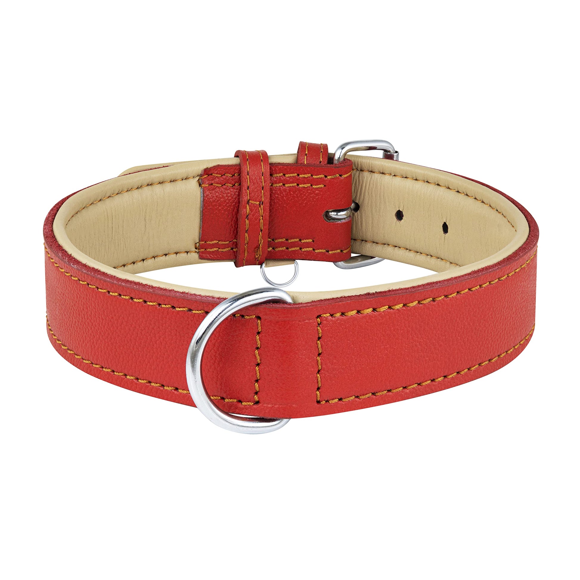 Riparo Leather Dog Collar Heavy Duty Wide Dog Collar