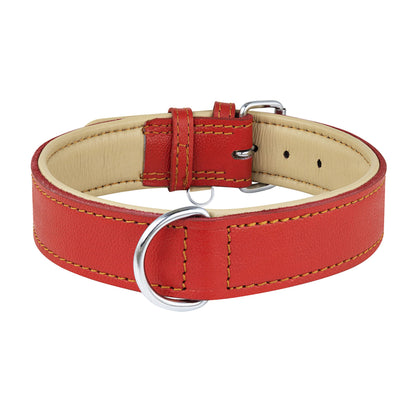 Riparo Leather Dog Collar Heavy Duty Wide Dog Collar