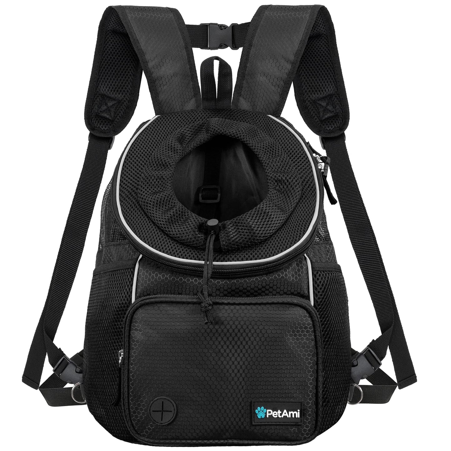 PetAmi Dog Front Carrier Backpack, Adjustable Dog Pet Cat Chest Bag