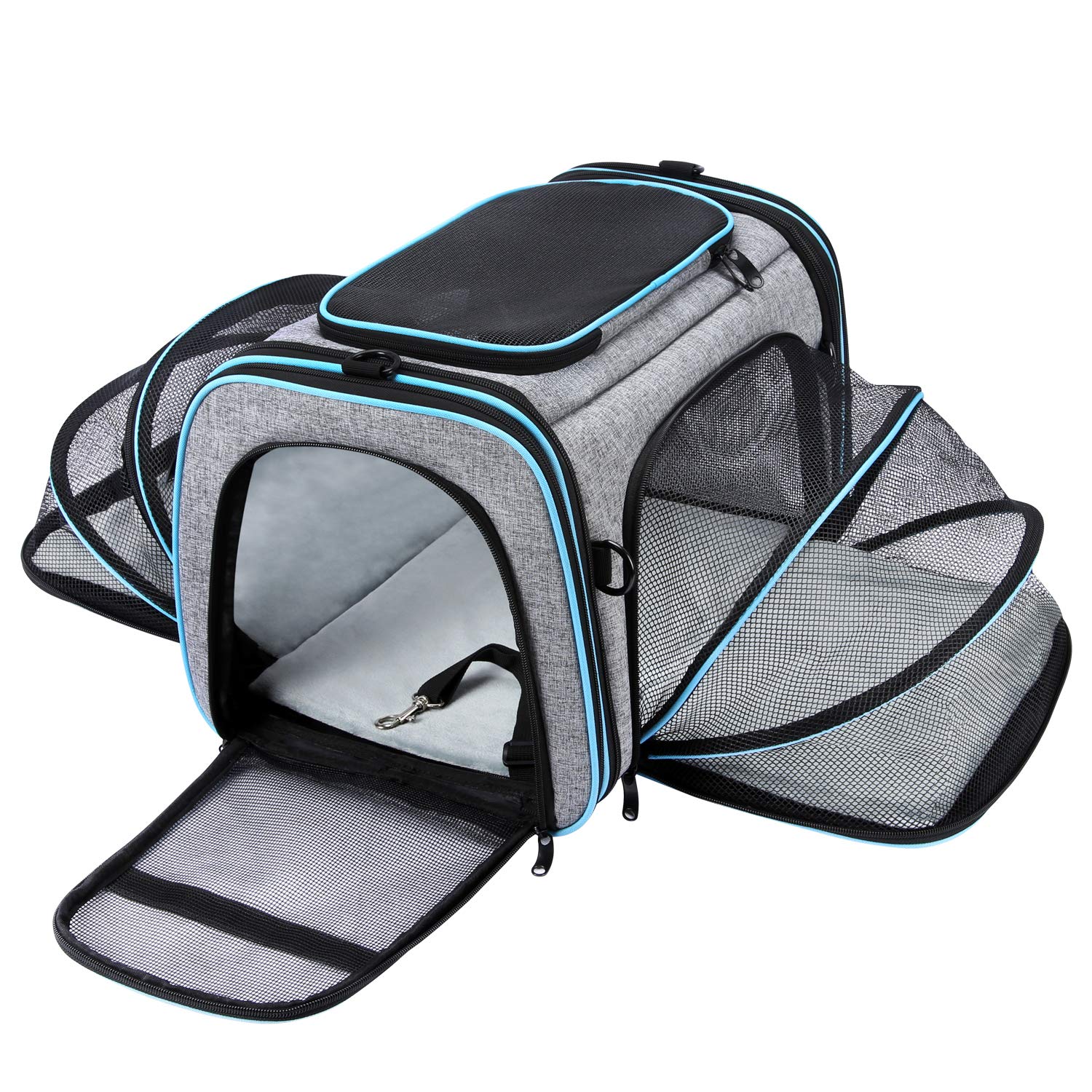 Airline Approved Pet Carrier, Large Soft Sided Pet Travel TSA Carrier
