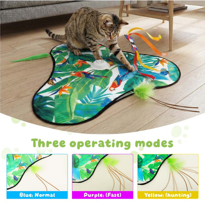 SDWUBQ Interactive Cat Toys Rechargeable,Moving Concealed Toys