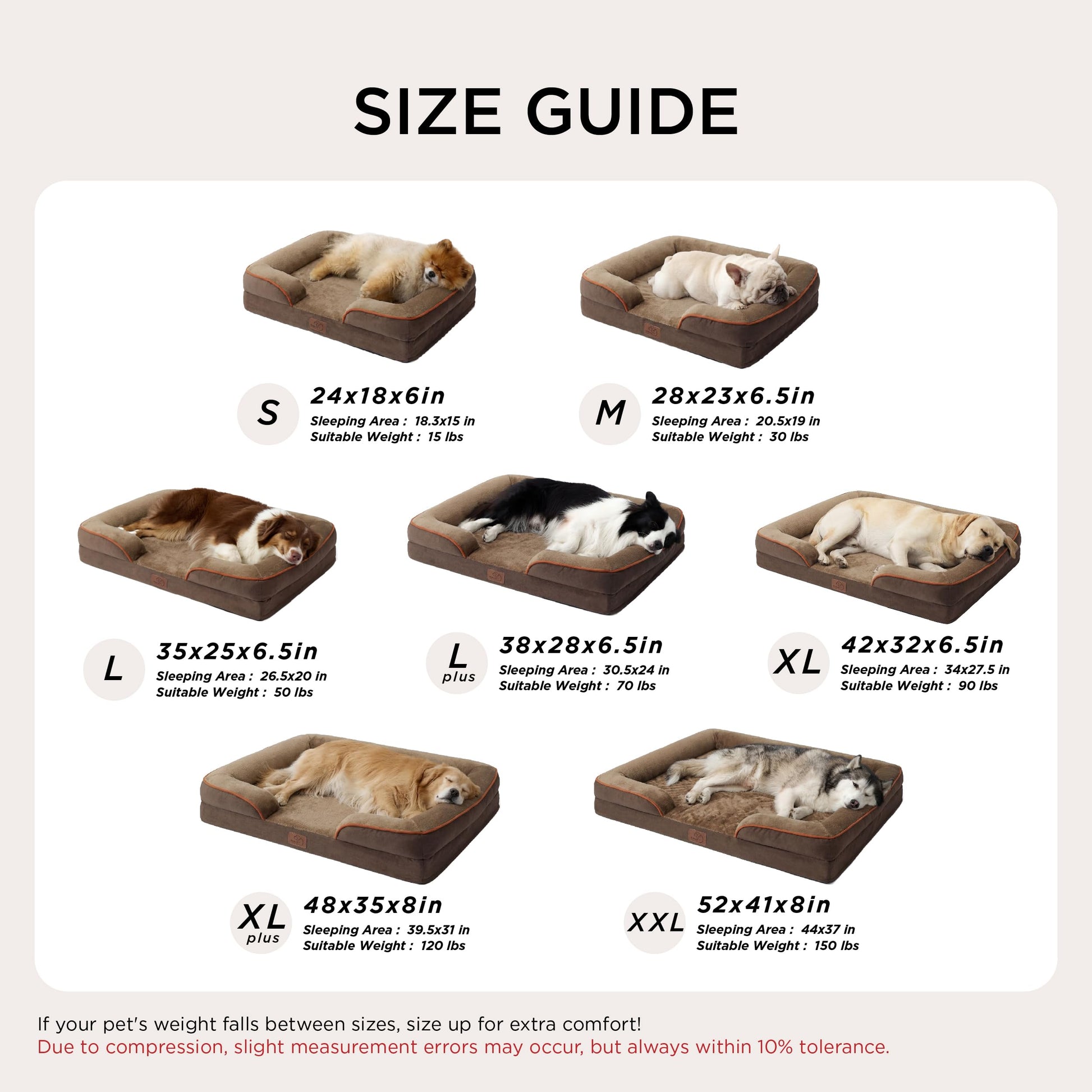 Bedsure Orthopedic Dog Bed for Extra Large Dogs XL Washable Dog Sofa